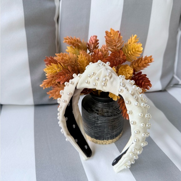 Lele Sadoughi, Ivory, Pearl Headband! main image 8